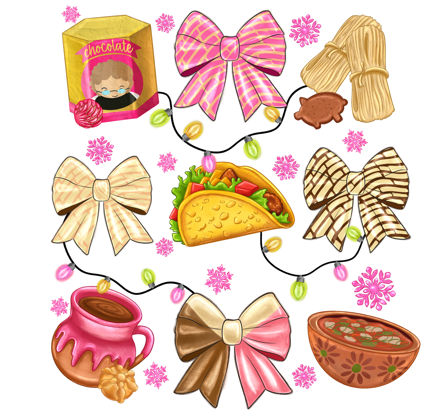 Fiesta Food and Bow