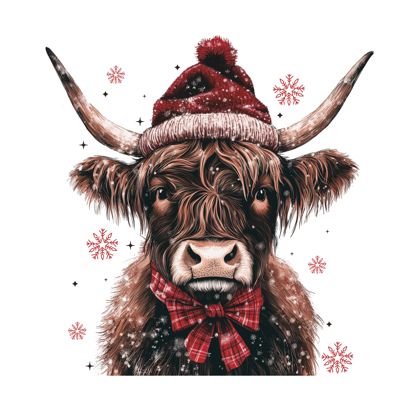Christmas Highland Cow